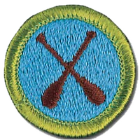Canoeing merit badge patch