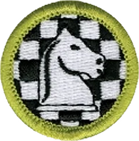 Chess merit badge patch
