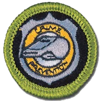 Crime Prevention merit badge patch
