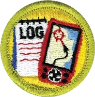 Geocaching merit badge patch