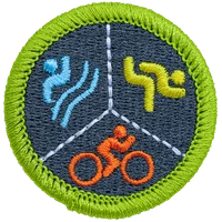 Multisport merit badge patch