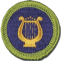Music merit badge patch