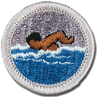 Swimming merit badge patch (Eagle-required)