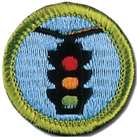 Traffic Safety merit badge patch